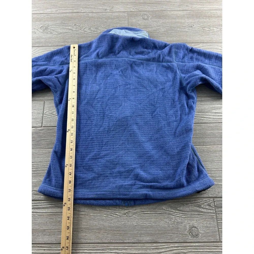 Patagonia Fleece Jacket Full Zip Mock Neck Blue Women's Size Medium